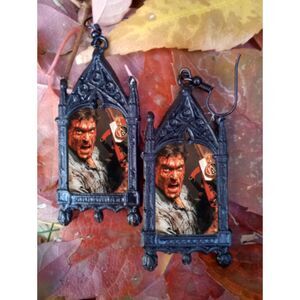 Ash VS Evil Dead Earrings Evil Dead Slasher Horror Movie Greats Decor